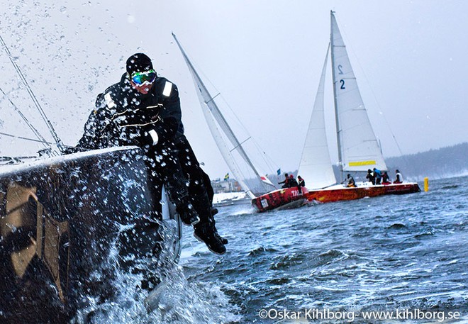 Ice Cup, Stockholm, Sweden.<br />
Matchracing in snow and -10 C degrees.<br />
© Oskar Kihlborg 2010 - Ice Cup Sweden &copy;  Oskar Kihlborg http://www.kihlborg.se